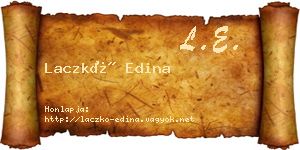 Laczkó Edina névjegykártya