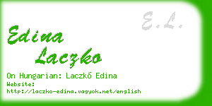 edina laczko business card